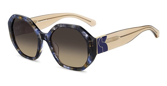 Kate Spade KS Flynnie/G/S - 4fkpr Bl Hvn Bw, Acetate, Geometric frame