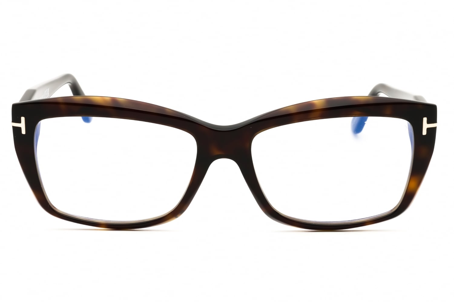 Tom Ford FT6065-B - Dark Havana/clear, Acetate, Rectangle frame