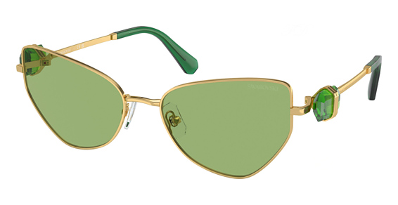 Swarovski SK7003 - Gold, Metal, Cat Eye frame