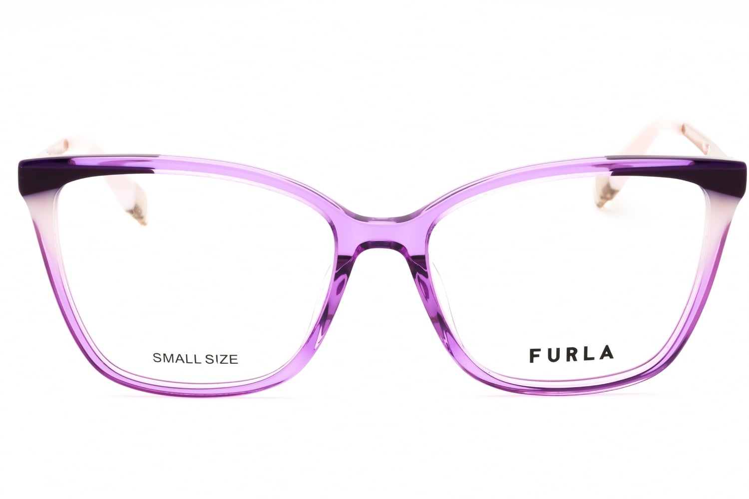 Furla VFU723V - Shiny Transparent Purple, Acetate, Cat Eye frame