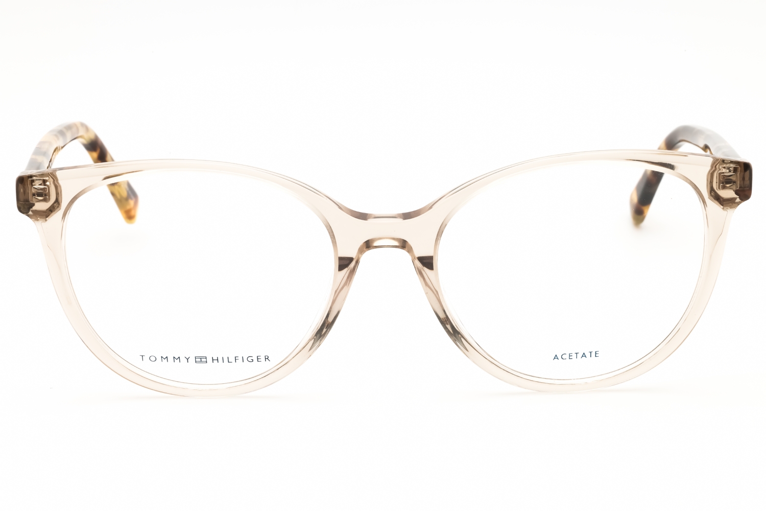 Tommy Hilfiger TH 1888 - Beige Havana, Plastic, Round frame