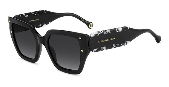 Carolina Herrera HER 0323/S - 8079o Black, Acetate, Geometric frame