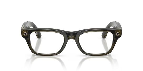 Ray-Ban RW7001 Blayzer Meta Gen 2 - Transparent Dark Olive, Plastic, Rectangle frame