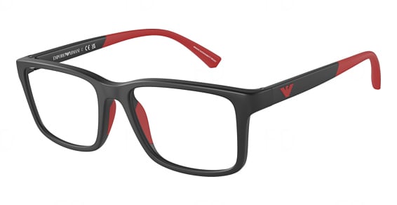 Emporio Armani EK3203F - Matte Black, Acetate, Rectangle frame