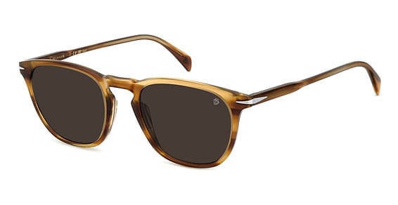 David Beckham DB 1160/S - Brw Horn B, Plastic, Rectangle frame