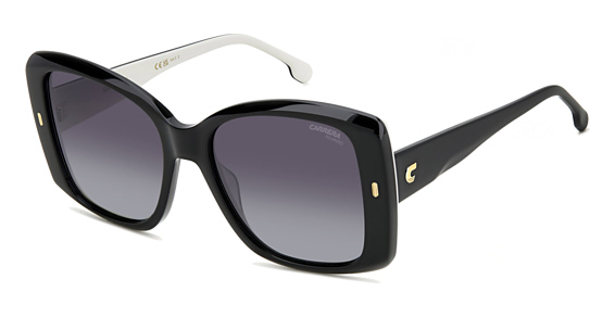 Carrera 3030/S - 80swj Black Whte, Acetate, Rectangle frame