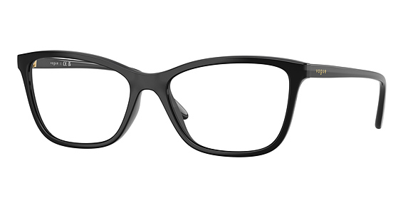 Vogue VO5603F - Black, Plastic, Oval frame