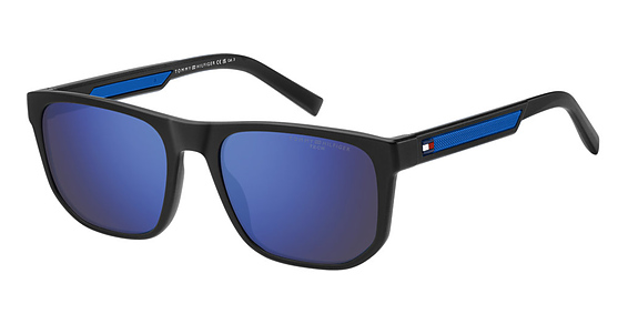 Tommy Hilfiger TH 2200/S - D51zs Blk Blue B, Plastic, Rectangle frame