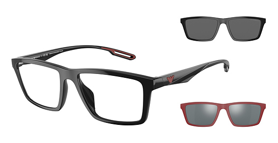 Emporio Armani EA4189U - Shiny Black, Acetate, Rectangle frame