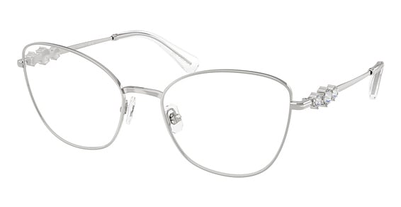 Swarovski SK1034 - Silver, Metal, Cat Eye frame