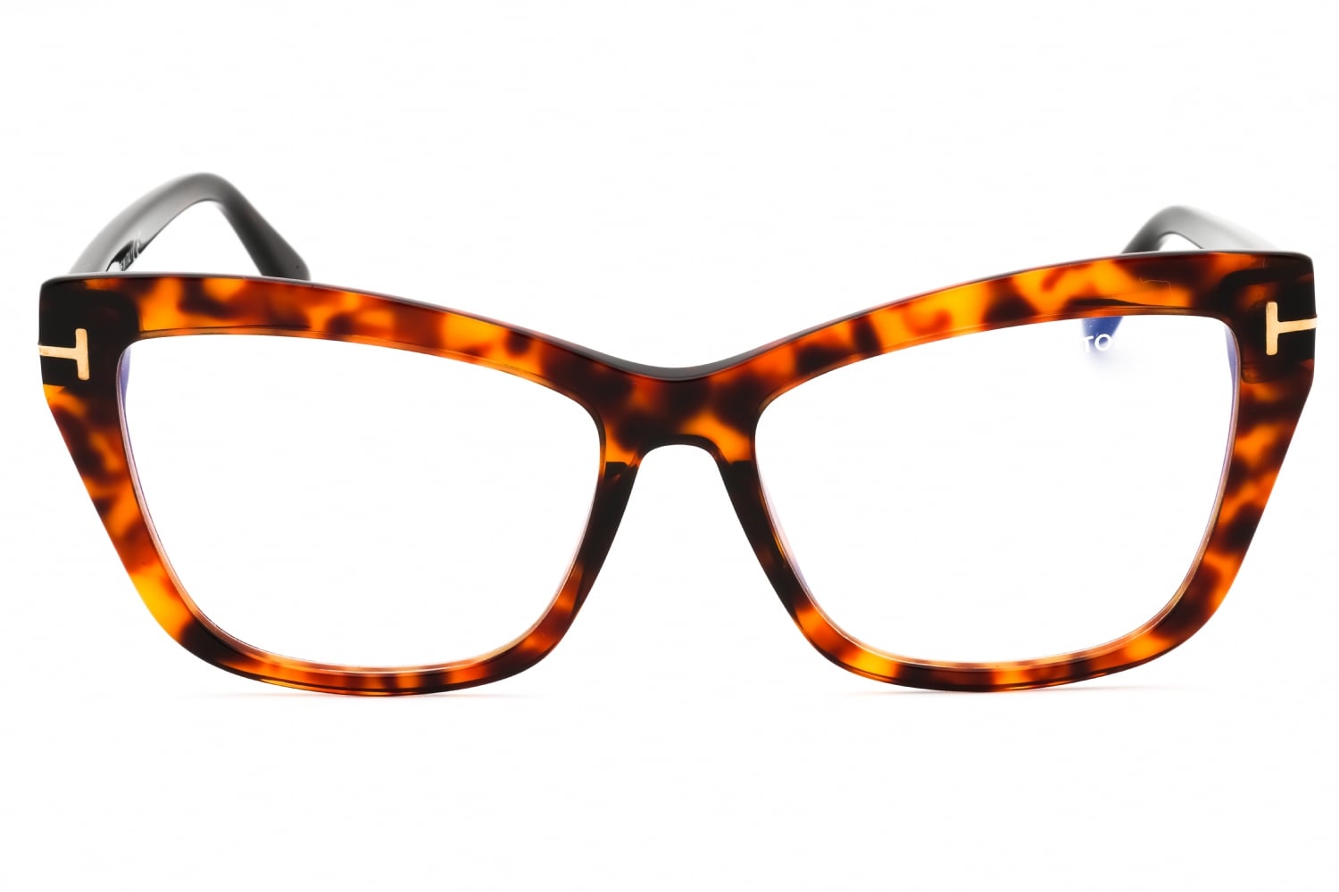 Tom Ford FT5826-B - Dark Havana/clear, Acetate, Cat Eye frame