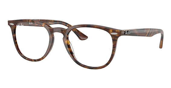 Ray-Ban RX7159 - Transp. Fantasy Brown Ye, Acetate, Round frame