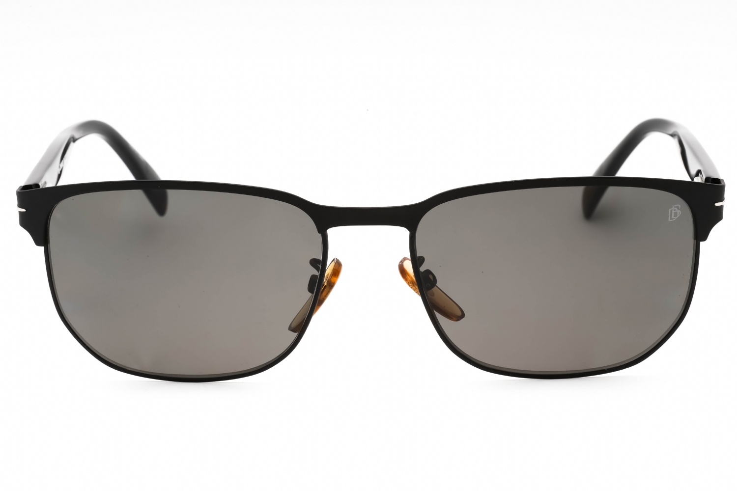 David Beckham DB 1131/S - MT Black Silver, Metal, Oval frame