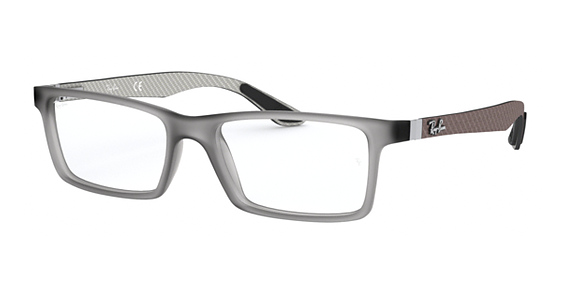 Ray-Ban RX8901 - Demi Gloss Grey, Acetate, Rectangle frame