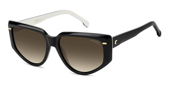 Carrera CA 3082/S/US - 80sha Black Whte, Acetate, Cat Eye frame