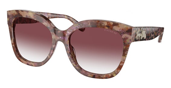 COACH HC8264 L1083 - Petal Tortoise, Plastic, Cat Eye frame