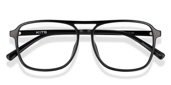 KITS Saturday - Black, Acetate, Aviator frame