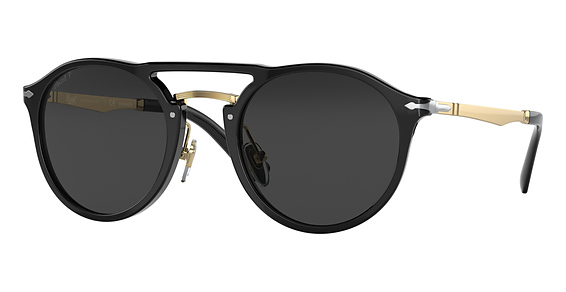 Persol PO3264S - Black, Plastic, Round frame