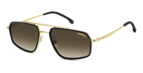 Carrera 338/S - 00386 Mtt Black, Stainless Steel, Aviator frame