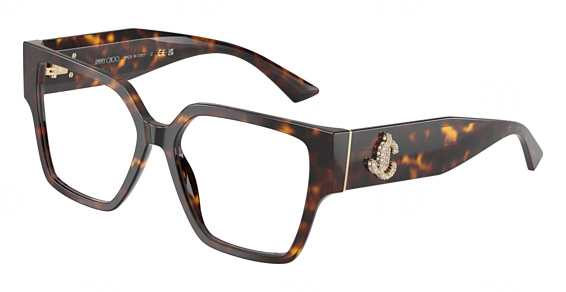 Jimmy Choo JC3032B - Havana, Plastic, Cat Eye frame