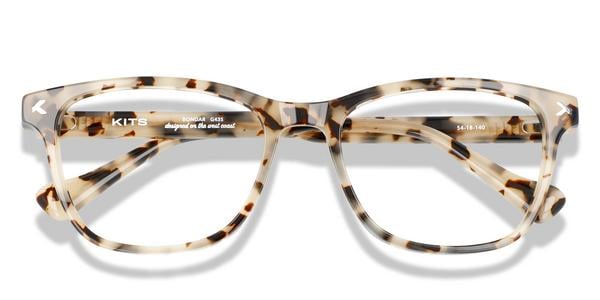 KITS Bondar - White Tortoise, Acetate, Rectangle frame