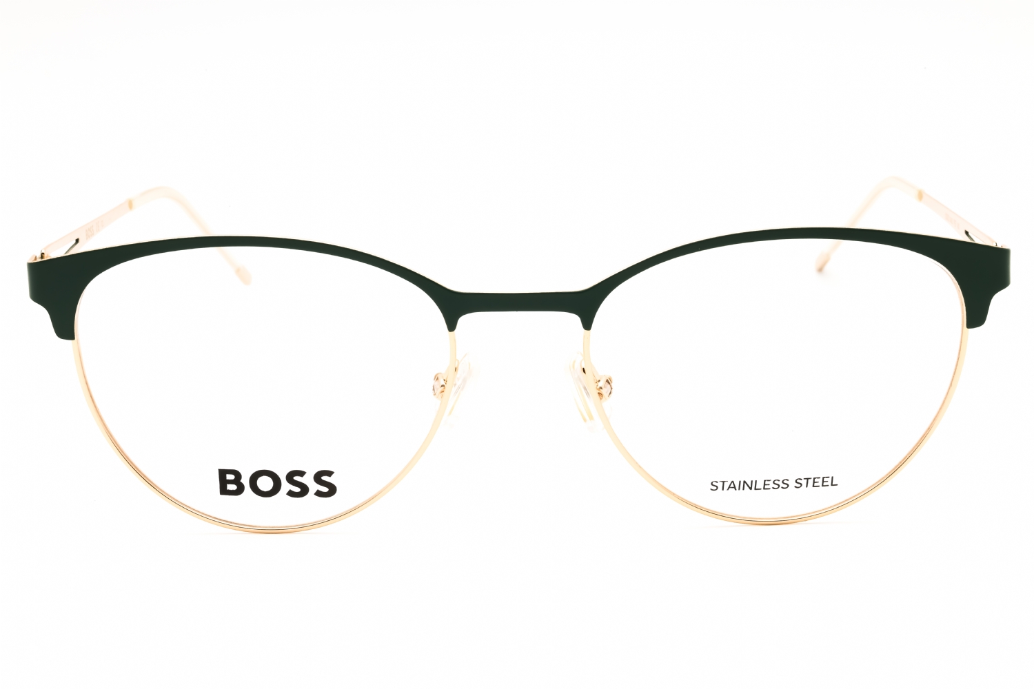 Hugo Boss BOSS 1460 - Gold Green, Metal, Round frame