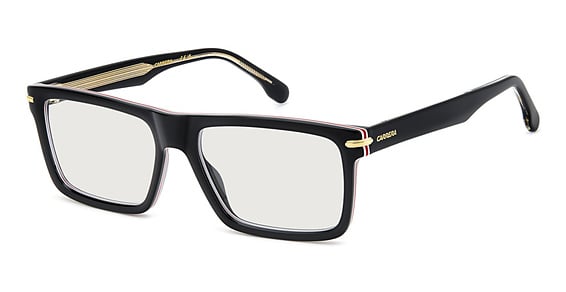 Carrera 344 - 2m22y Blk Gold B, Acetate, Rectangle frame