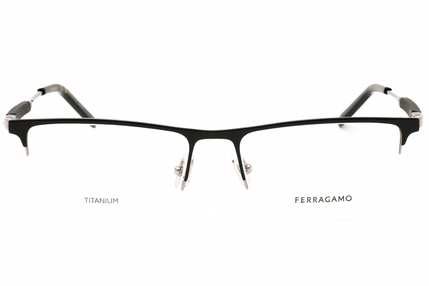 Salvatore Ferragamo SF2586 - Black/light Ruthenium, Titanium, Rectangle frame