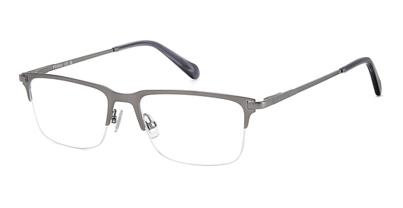 Fossil FOS 7186/G - Matte Dark Ruthenium, Stainless Steel, Rectangle frame