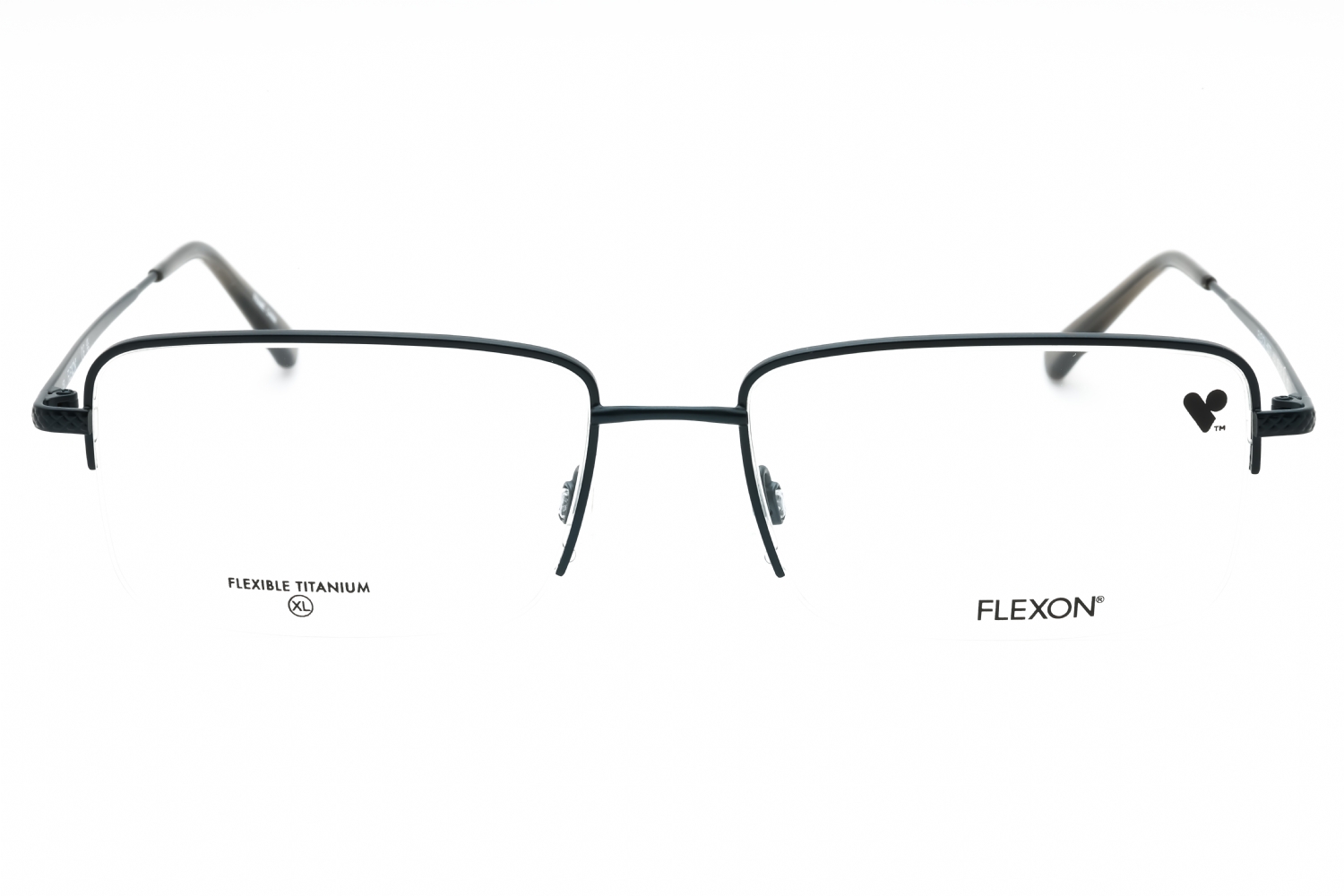 Flexon FLEXON H6073 - Satin Navy, Metal, Rectangle frame