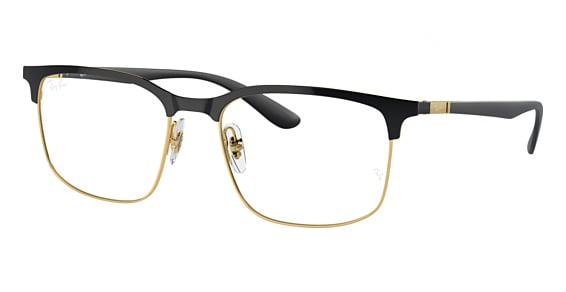 Ray-Ban RX6518 - Black On Arista, Metal, Rectangle frame