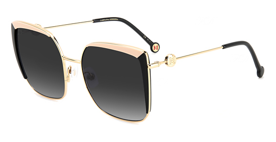 Carolina Herrera HER 0111/S - Kdx9o Blacknude, Stainless Steel, Rectangle frame