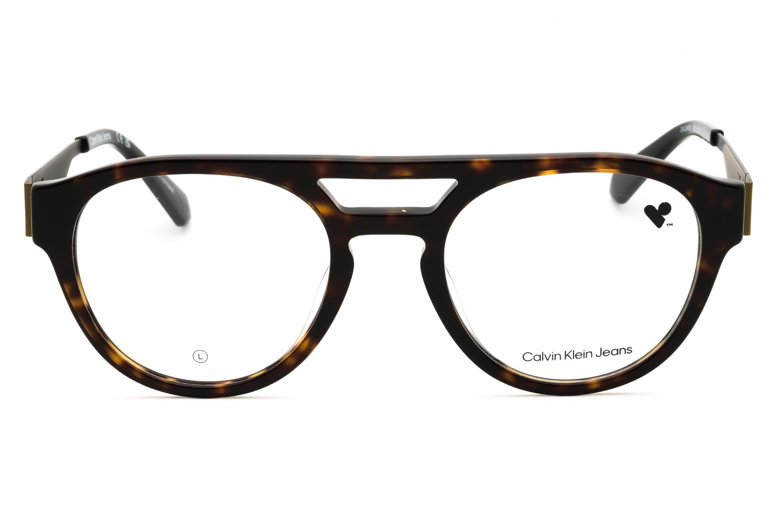 Calvin Klein Jeans CKJ24633 - Dark Havana, Acetate, Round frame