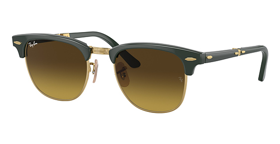 Ray-Ban RB2176 CLUBMASTER FOLDING - Green ON Arista, Plastic, Oval frame