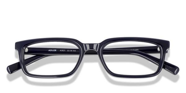 KITS Adler - Black, Acetate, Rectangle frame