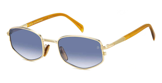 David Beckham DB 1129/S - F6w08 Gd Hrn, Metal, Geometric frame