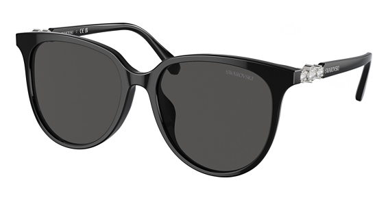 Swarovski SK6023D - Black, Plastic, Oval frame