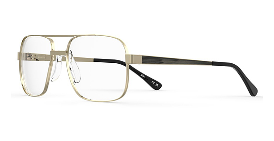 Elasta E 3255 - Gold Black, Stainless Steel, Aviator frame
