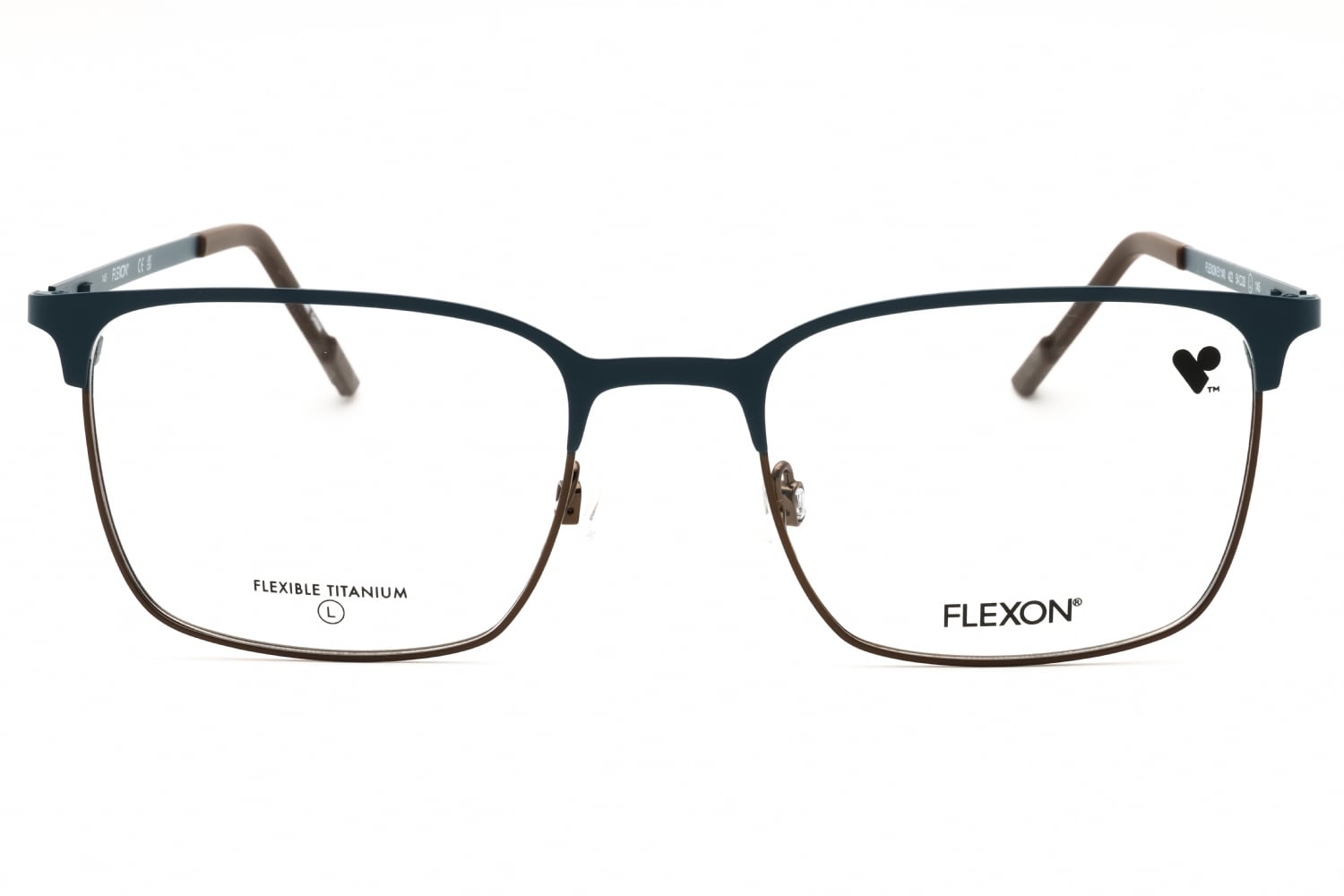Flexon FLEXON E1140 - Matte Blue Stargazer/coffee, Metal, Rectangle frame