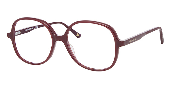 Liz Claiborne LC 01/anni - Burgundy, Acetate, Rectangle frame