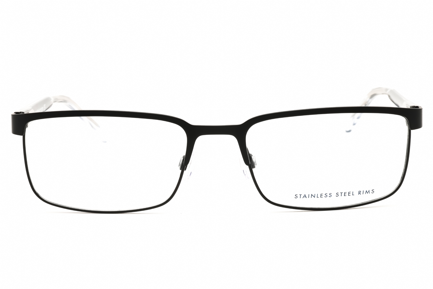 Tommy Hilfiger Th 1235 - Matte Black Crystal, Metal, Rectangle frame