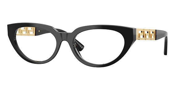 Versace VE3383F - Black, Plastic, Cat Eye frame