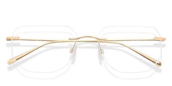 KITS Kos - Gold, Titanium, Rimless frame