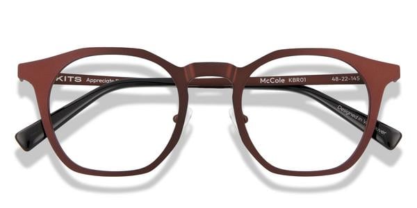 KITS McCole - Brown, Metal, Geometric frame