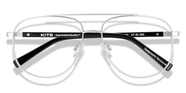 KITS Reed - Silver / Black, Metal, Aviator frame
