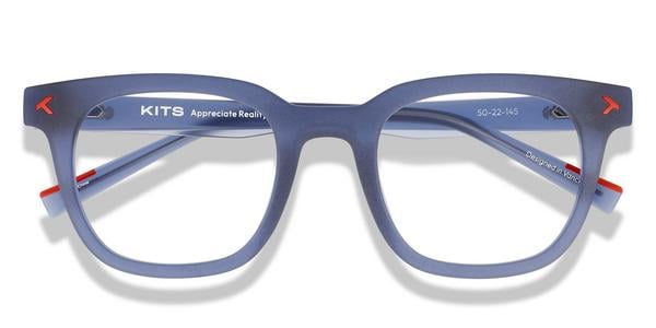 KITS Desi - Matte Transparent Navy, Acetate, Rectangle frame