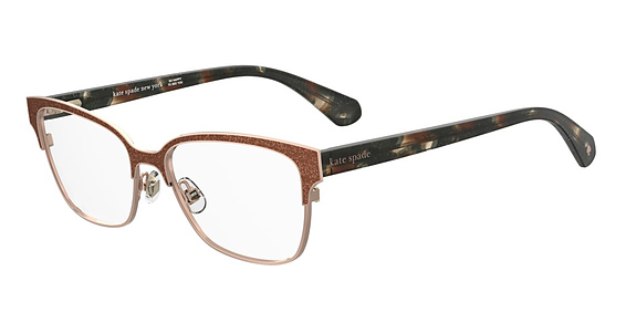 Kate Spade KS Ladonna 2/G - Red Gold, Stainless Steel, Cat Eye frame