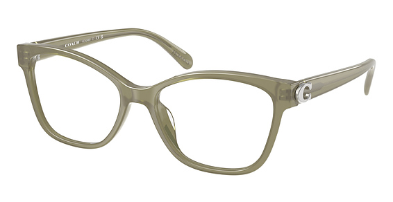 COACH HC6246U - Milky Moss, Plastic, Oval frame