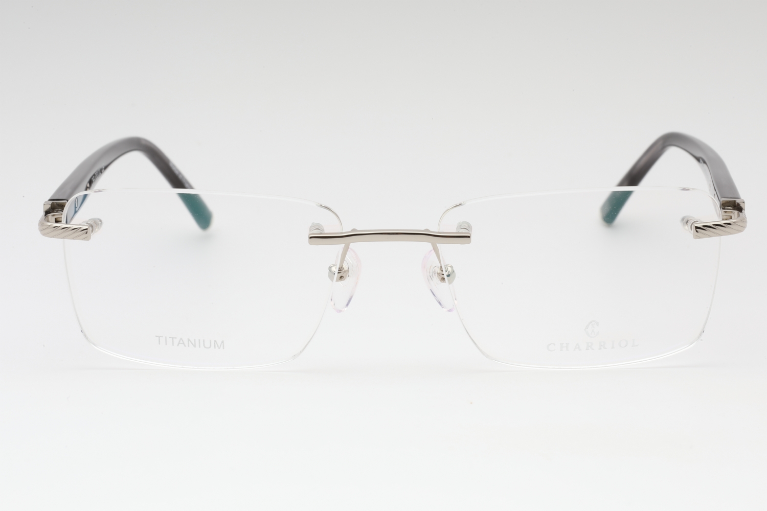 Charriol PC75083 - Shiny Silver, Titanium, Rimless frame