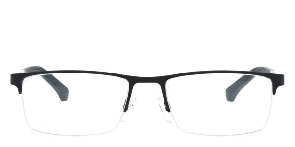 Emporio Armani EA1041 - Rubber Black, Metal, Rectangle frame